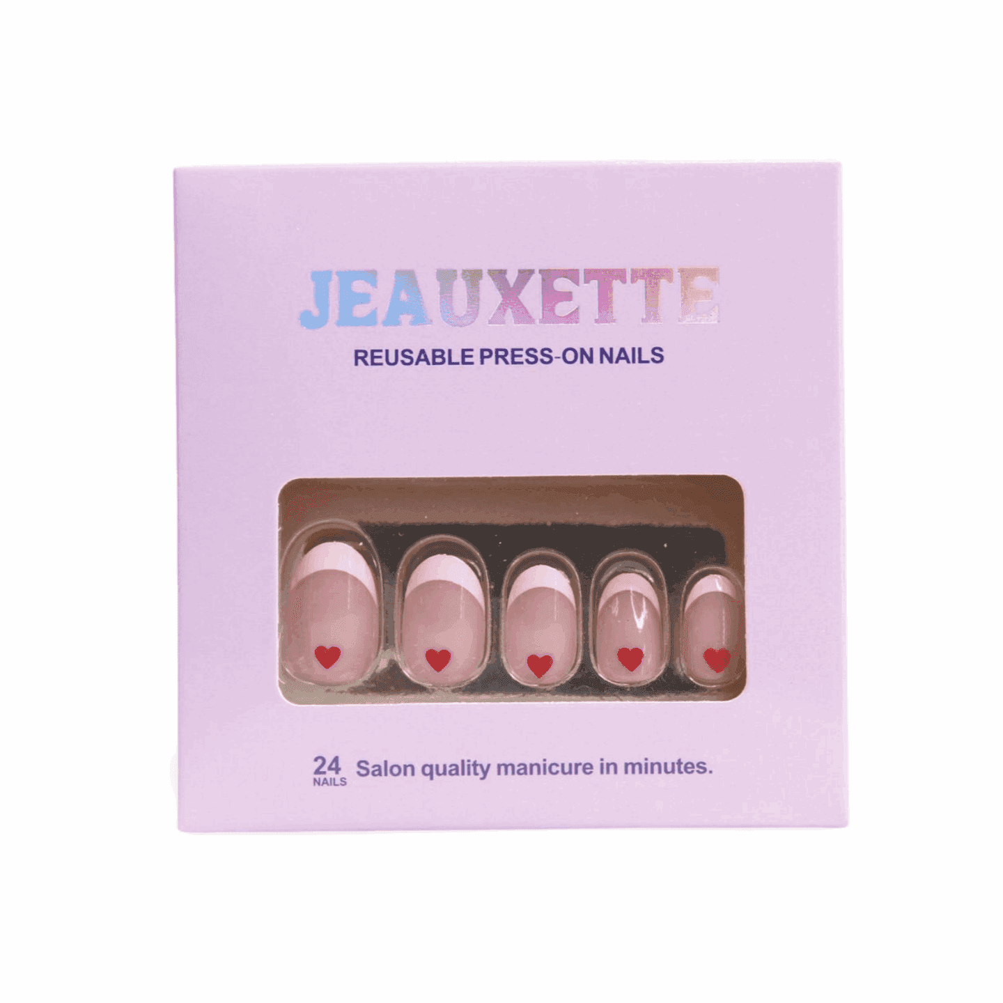 AMORE - Premium press-on nails from JEAUXETTE - Just $5.99! Shop now at Jeauxette Beauty